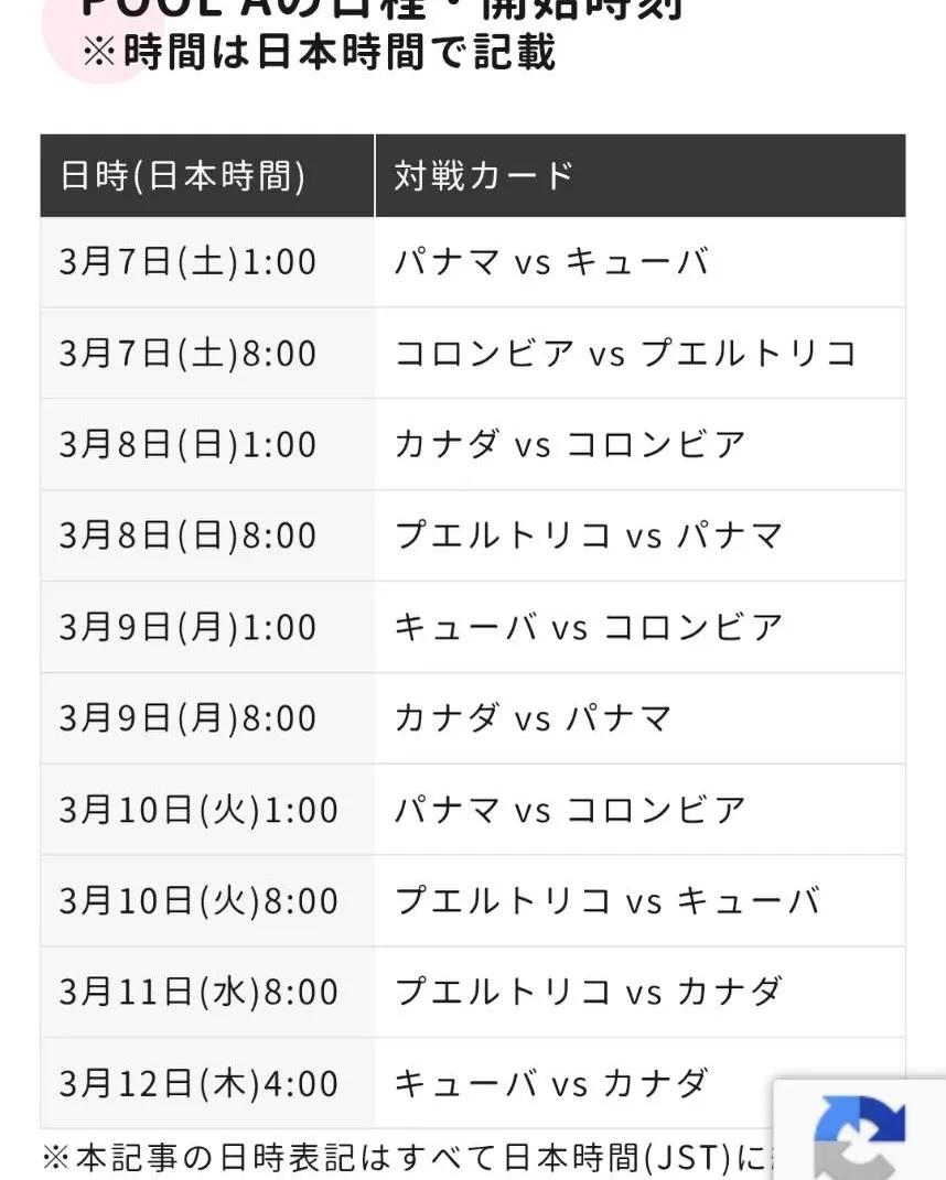 WBCが始まります！